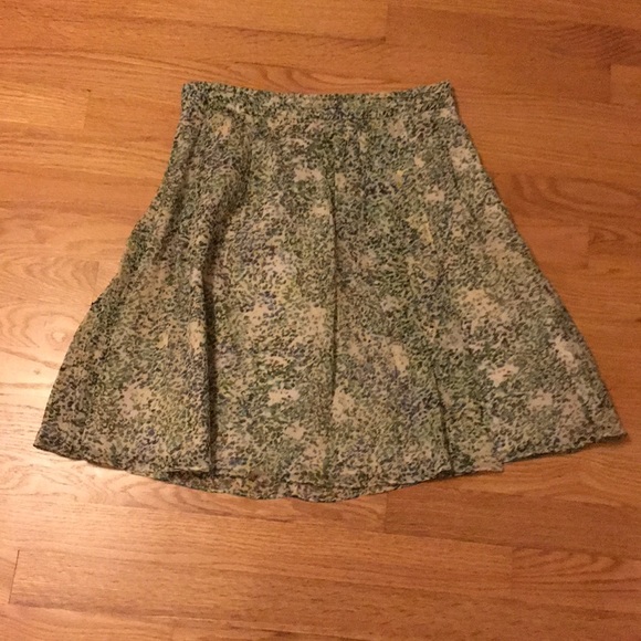 J. Crew silk floral flowing skirt - Picture 1 of 5